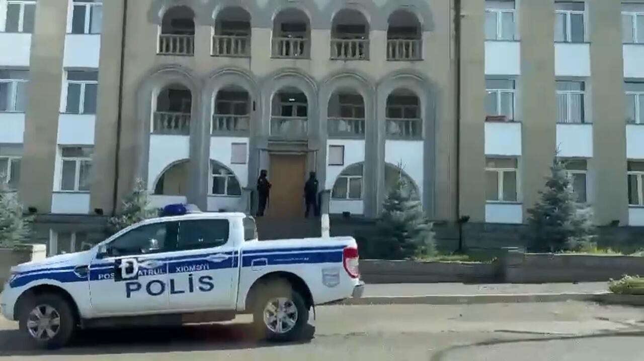 Qondarma rejimin ''DİN'' binası polisimizin nəzarətində - VİDEO