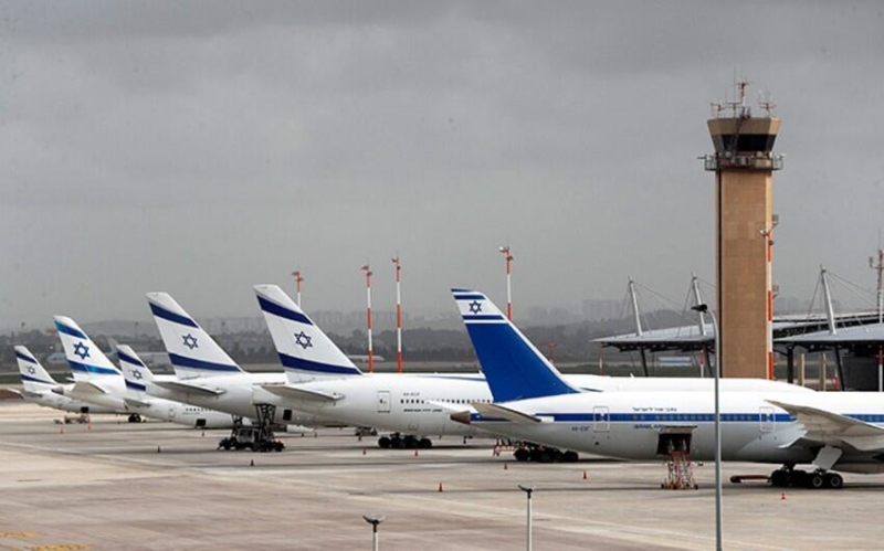 İsrailin hava limanında bütün uçuşlar dayandırıldı