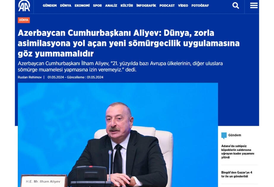 VI Mədəniyyətlərarası Dialoq Forumu xarici mətbuatın diqqət mərkəzində