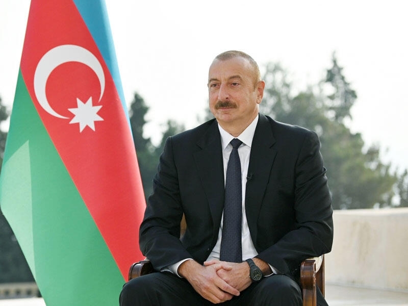 İlham Əliyev Turşsu qəsəbəsinin təməlini qoyub