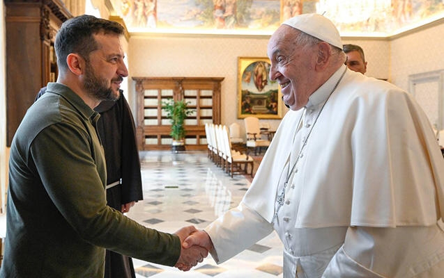 Roma Papası Zelenskini qəbul etdi - FOTO