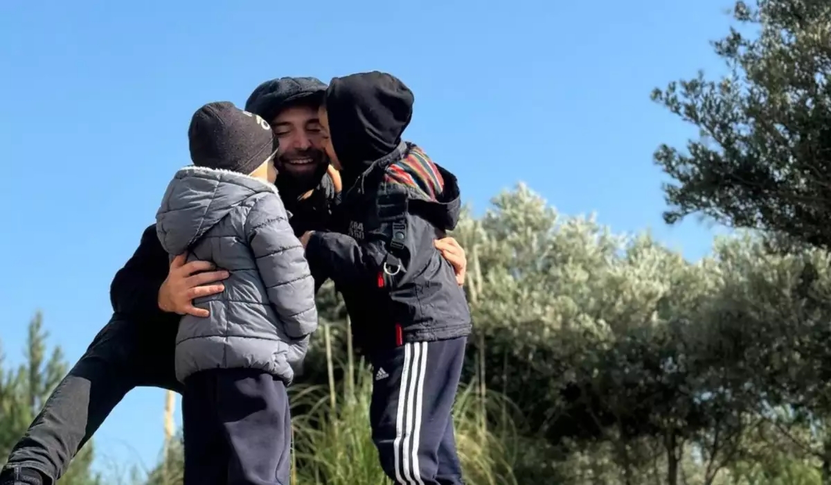 Azad oğullarını paylaşdı - FOTO