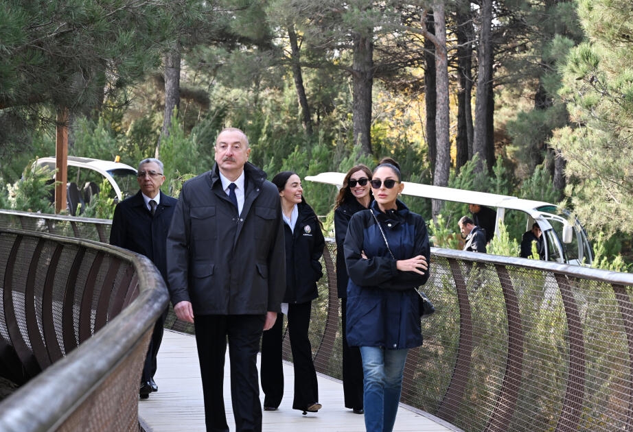 Prezident Mərkəzi Nəbatat Bağının açılışında iştirak edib - FOTO