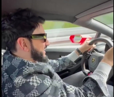 Yusif Eyvazov ''Lamborgini''ni 300-lə sürdü - VİDEO