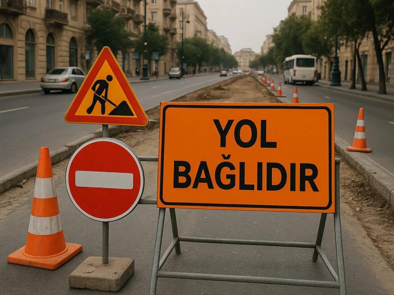 Bu yol təmirə bağlanır - Oradan keçməyin