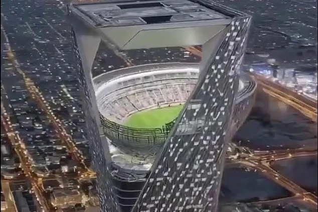 Dünyanın ilk asma stadionu tikiləcək - 350 metr yüksəkdə... - FOTO