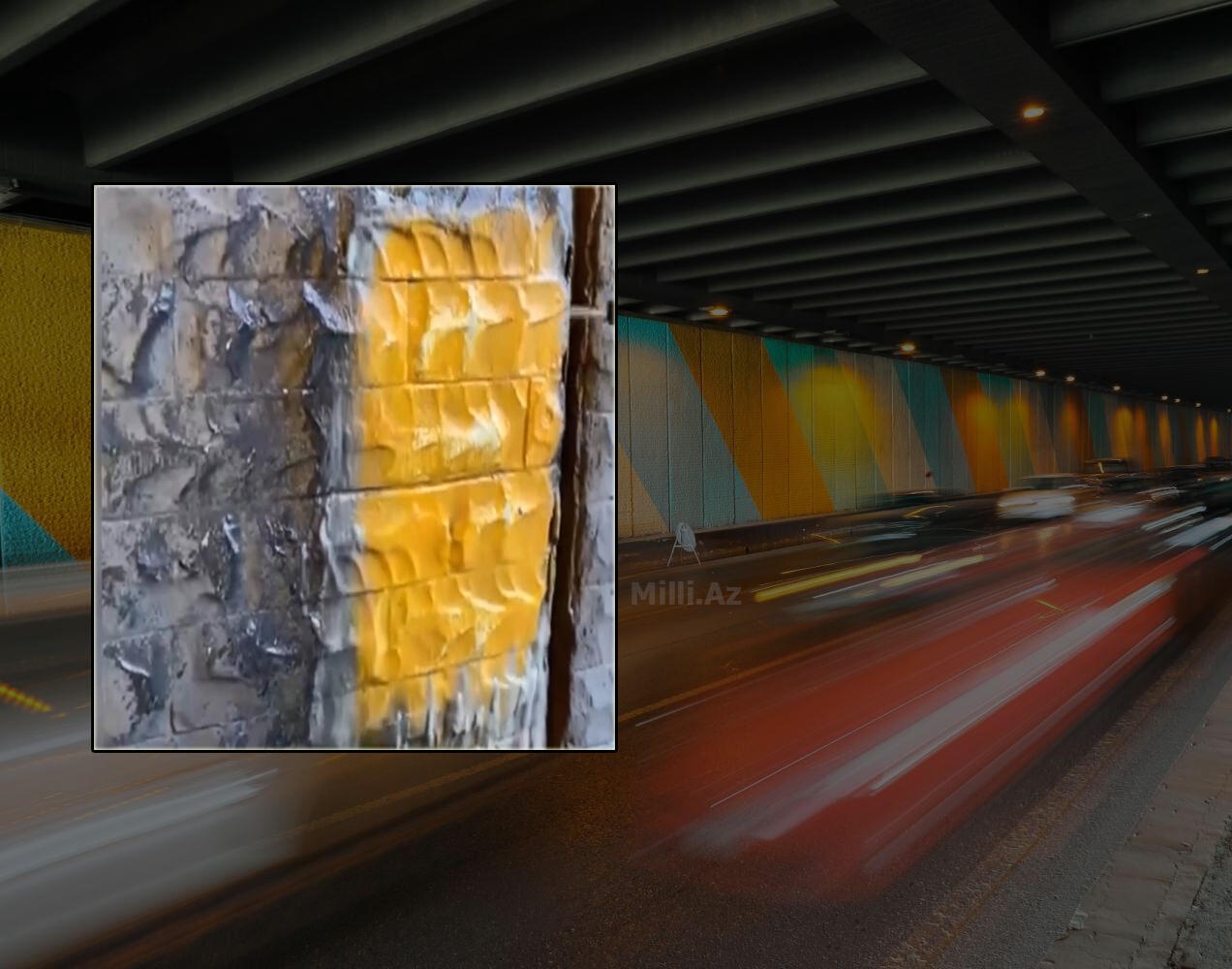 20 yanvardakı tunel əslində rəngli imiş -  Vətəndaş şampunla yudu əsl rəngi üzə çıxdı - VİDEO