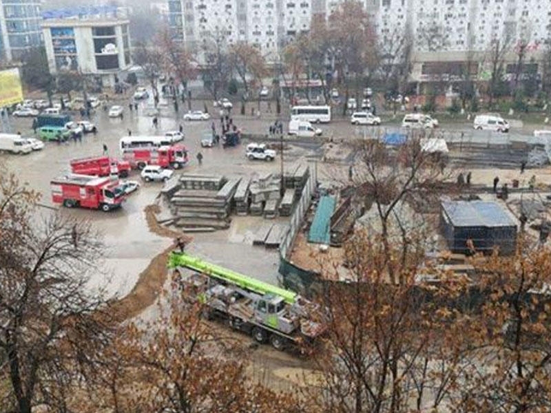 Metro tikintisi zamanı uçqun baş verdi - Daşkənddə