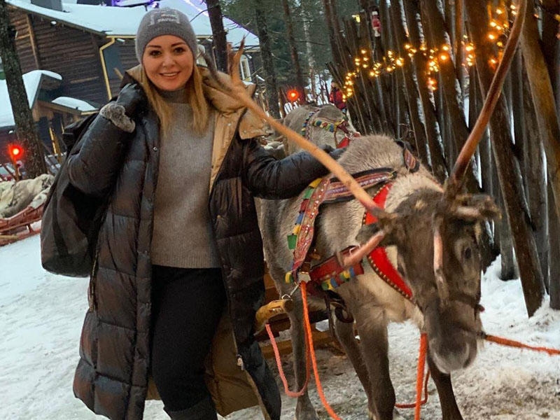 Lalə Azərtaş ''Şaxta babaların vətəni''ndə - FOTO