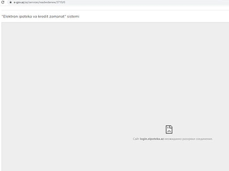 Kirayə evlərin qeydiyyatına yarım saat qalsa da, sayt çökdü