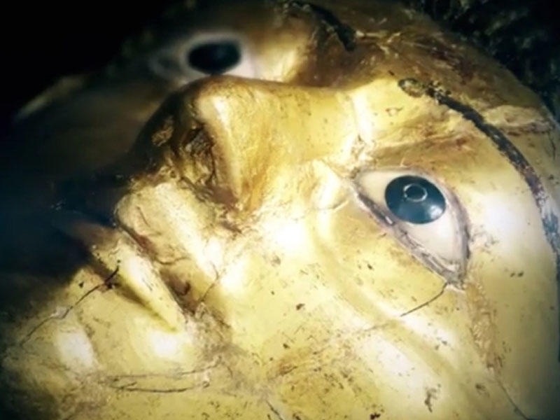 Misir mumiyalarının qızıl maskaları ABŞ-da nümayiş etdirilir