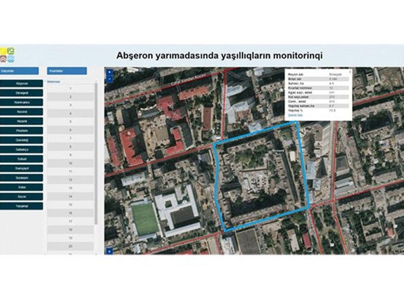 Azərbaycanda yaşıllıqlara nəzarət üçün elektron baza yaradılır