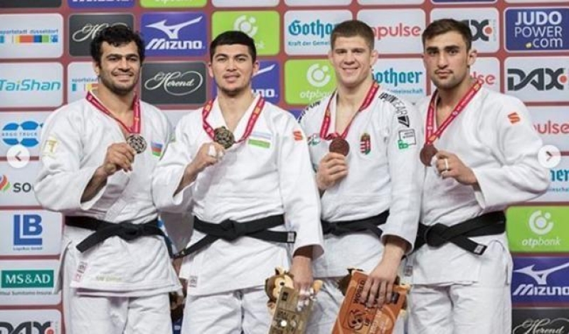 Azərbaycan cüdoçuları Almaniyada nüfuzlu yarışda 4 medala sahib olublar - FOTO