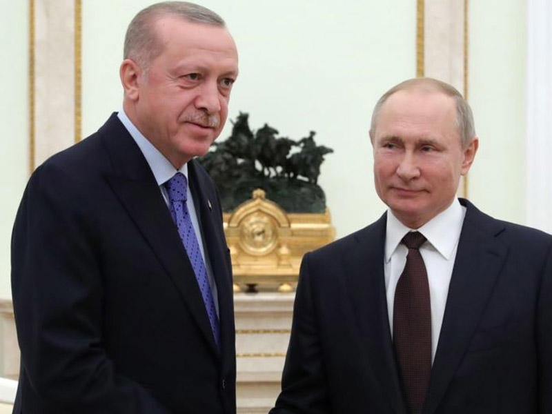 Ərdoğan Putinlə Suriya məsələsini müzakirə edib