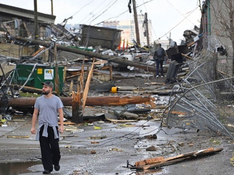 25 nəfəri öldürən tornadodan sonrakı vəziyyət - FOTO