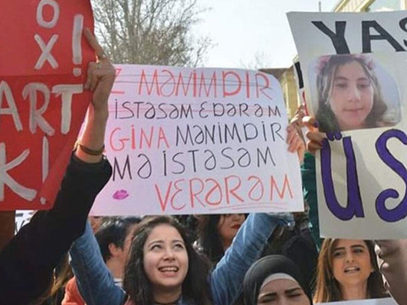 Qalmaqallı plakatı qaldıran Aysel Ələkbərzadə özünü binadan atdı