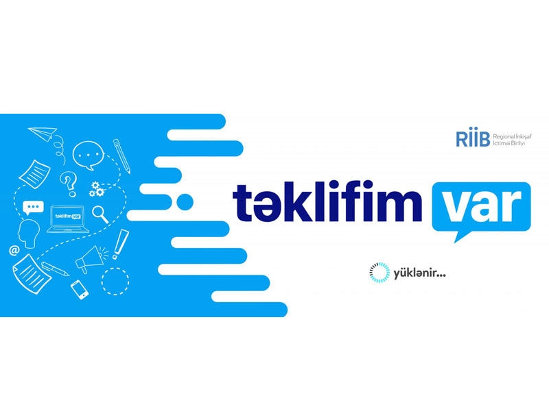 RİİB www.teklifimvar.az portalını yaradır