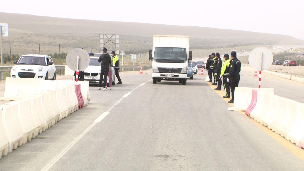 Bəzi sürücülər karantin rejiminin tələblərindən yayınır - Köməkçi yollarda da postlar quruldu - FOTO