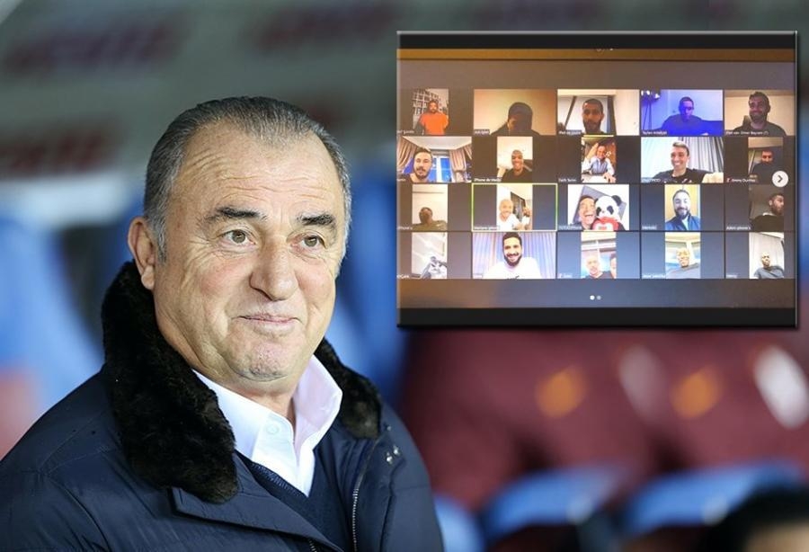 Terim futbolçuları ilə görüntülü danışdı