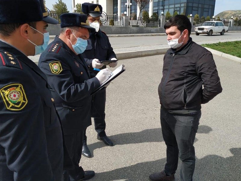 15 nəfər şəxs karantin rejimini pozduğuna görə məsuliyyətə cəlb olundu - FOTO