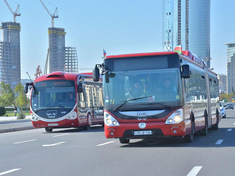 Pandemiya dövründə Bakıda sərnişin avtobusları ilə 20 milyon 652 min sərnişin daşınıb