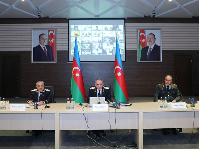 Baş Prokurorluqda videokonfrans rejimində geniş əməliyyat müşavirəsi keçirilib - FOTO