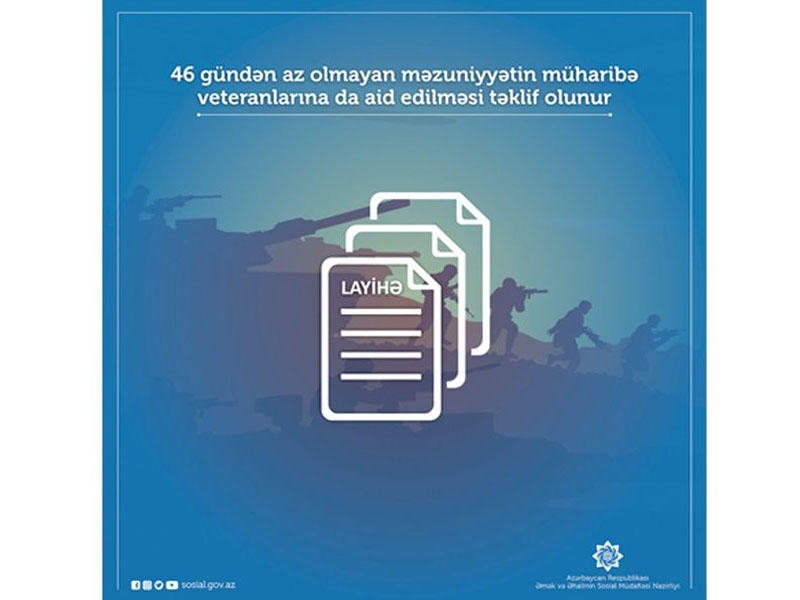 Müharibə veteranları ilə bağlı qanunvericiliyə yeni TƏKLİF