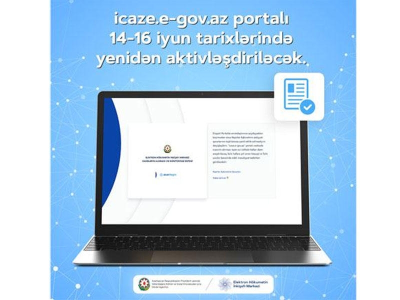 İcaze.e-gov.az portalı yenidən fəaliyyətə başladı