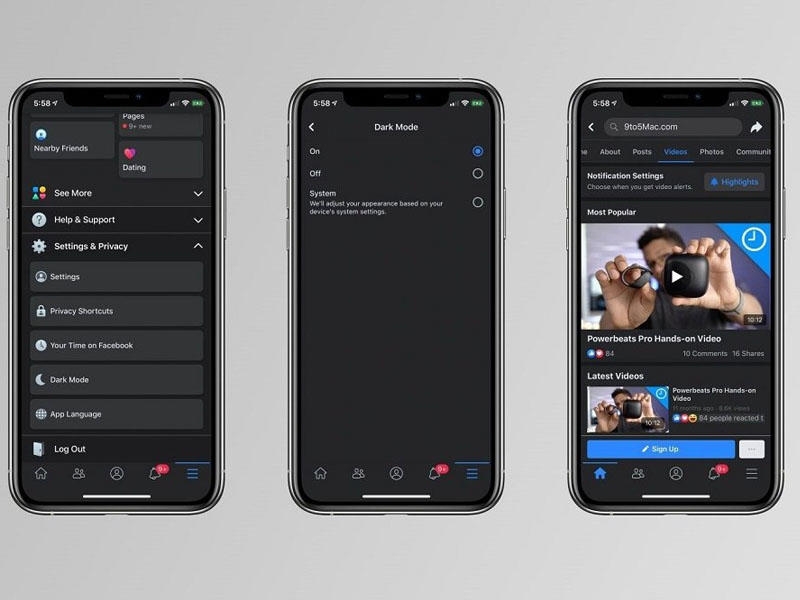 Facebook-a Dark Mode və Koronavirus izləmə funksiyaları gəlir