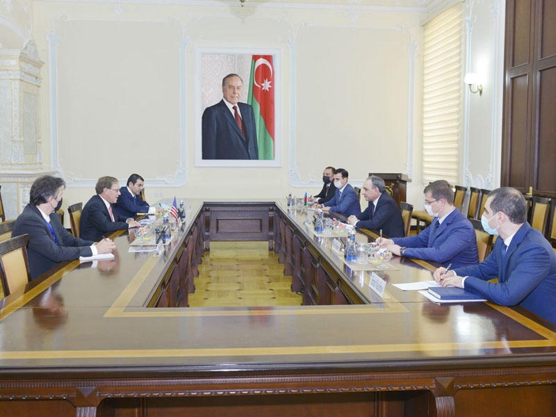 Baş prokuror Kamran Əliyev ABŞ-ın Azərbaycandakı səfiri ilə görüşüb - FOTO