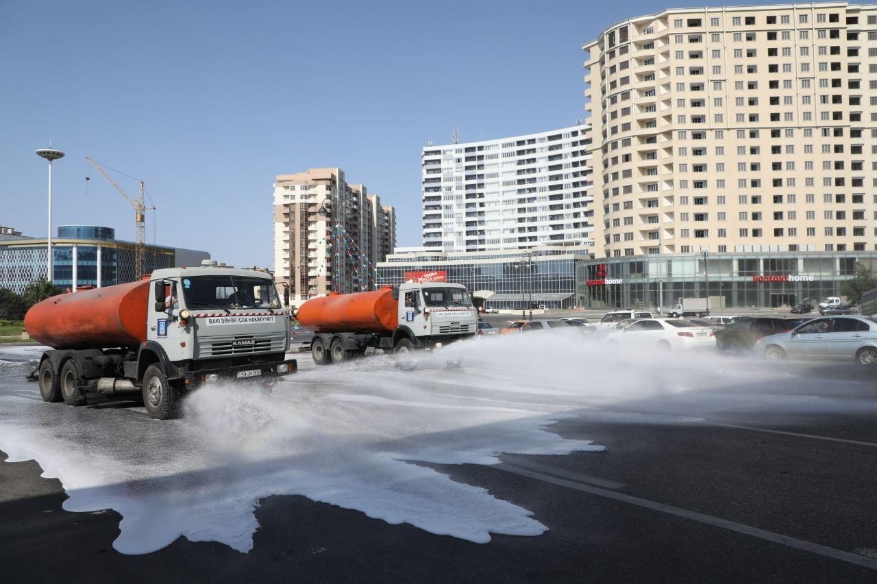 Bu gün Bakıda 544 küçə dezinfeksiya edildi