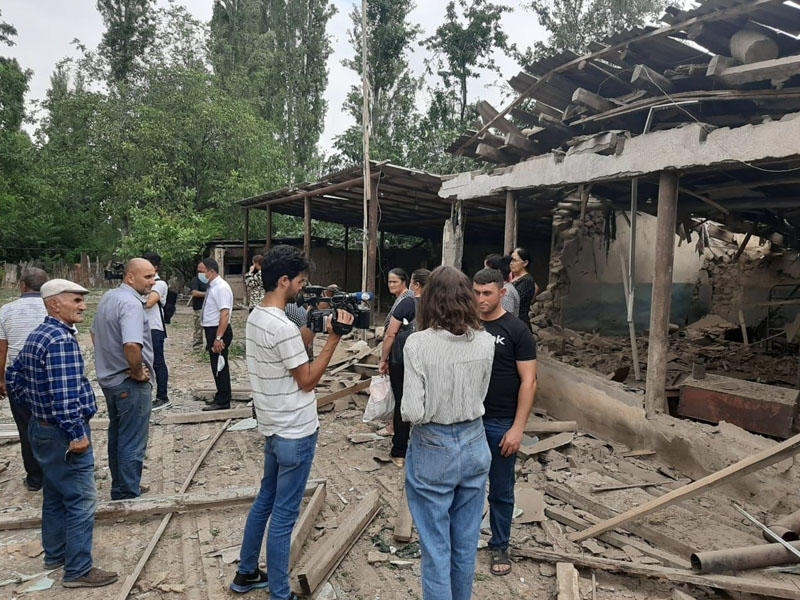 Ermənilər Dondar Quşçu kəndini mərmi atəşinə tutdu - FOTO