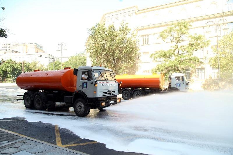 Bakıda 546 küçə dezinfeksiya edildi - FOTO