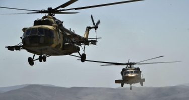 “TurAZ Qartalı - 2020” təlimləri helikopterlərin iştirakı ilə davam edir - FOTO - VİDEO