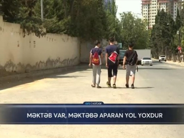 Uşaqları ölümə aparan “məktəb yolu” - VİDEO - FOTO