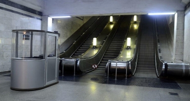 Metronun “Həzi Aslanov” stansiyasında eskalator təmirdən sonra istifadəyə verilib - FOTO