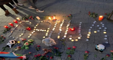 Hannover azərbaycanlıları Gəncə terrorunda həlak olanların xatirəsini yad edib - FOTO