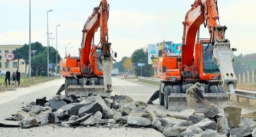 M1 magistralında təmir-bərpa işləri davam etdirilir - FOTO