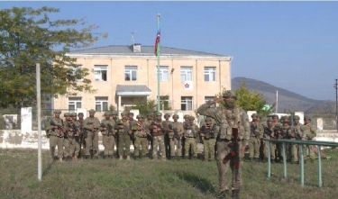 İşğaldan azad olunmuş sərhəd zastavaları üzərində Azərbaycanın dövlət bayrağı dalğalanır