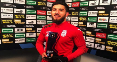 Azərbaycanlı futbolçu oktyabrın ən yaxşısı seçildi