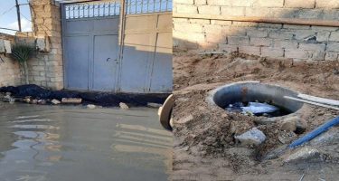 İcra Hakimiyyətindən çirkab suları altında qalan Şağan qəsəbəsi ilə bağlı açıqlama - FOTO