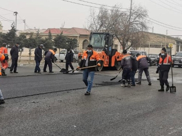 Suraxanıda növbəti küçə əsaslı şəkildə təmir edilir - FOTO