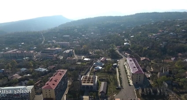 Şuşa şəhərinin havadan görüntüsü - VİDEO