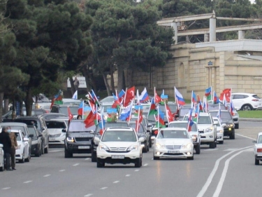 Kəlbəcərin işğaldan azad olunması münasibətilə yürüş keçirilir - FOTO