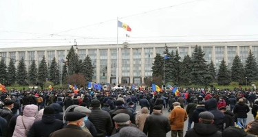Moldovada hökumət əleyhinə etiraz aksiyası
