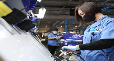 Çində 10 ayda sənaye robotlarının istehsalı 21% artıb
