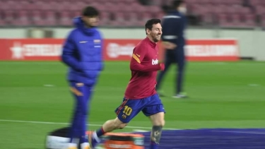 Messi məşqlərə qayıtdı, qol vurdu - VİDEO