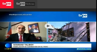 Peru televiziyasında Vətən müharibəsinin nəticələri barədə danışılıb - FOTO