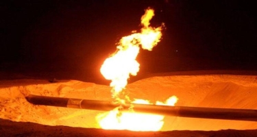 Rusiyada neft emalı zavodunun boru xətti yandı