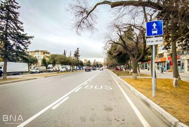 Bakıda daha bir avtobus zolağı istifadəyə verildi - FOTO